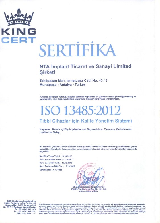 Sertifikalar